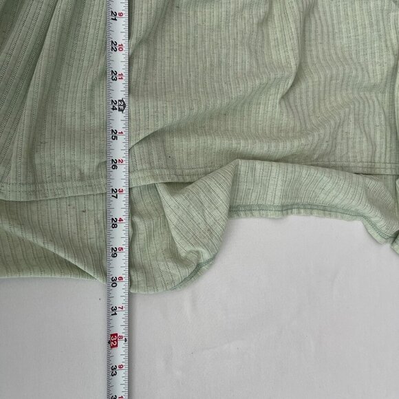 Free People Rosaline Tunic Dress Green Mini Tiered Rope Strap Summer Flowy M - Picture 11 of 13